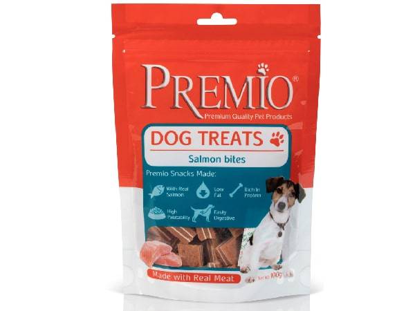 פרמיו חטיף לכלבים נגיסי סלמון - 100 גרם