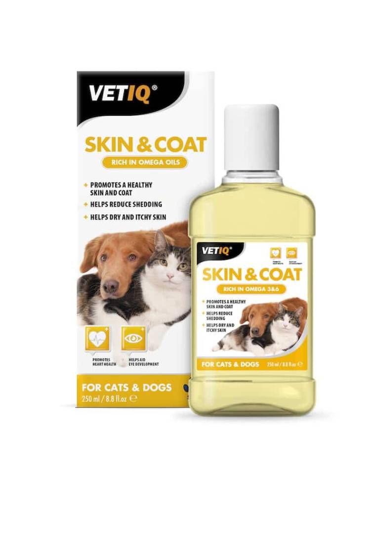 vetiq תוסף לעור ופרווה לכלבים וחתולים  - 250 מ"ל