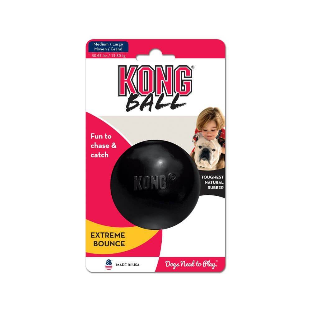 kong ball צעצוע כדור גומי חזק M/L