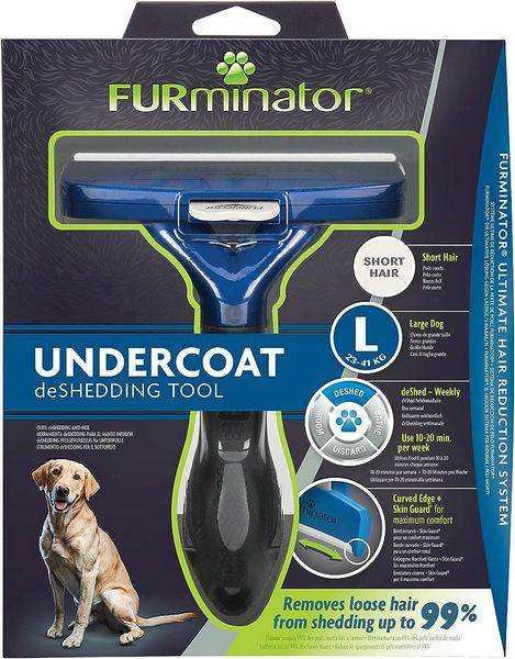 furminator מסרק לכלב גדול בעל פרווה קצרה L