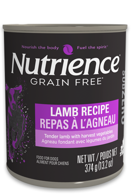 Nutrience Grain Free שימור לכלב טלה - 374 גרם