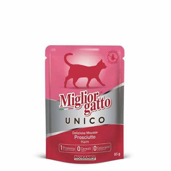 מיגליור יוניקו לחתול בוגר פטה חזיר - 85 גרם