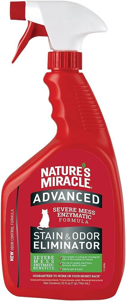 Natures Miracle Stain & odor Eliminator מנטרל ריח לחתול - 946 מ"ל