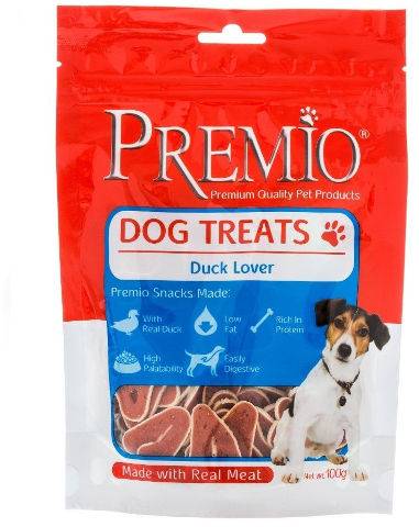 פרמיו חטיף לכלבים לבבות ברווז - 100 גרם