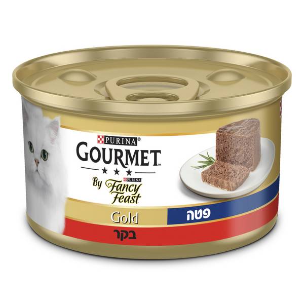 Gourmet Gold Fancy Feast פטה בקר - 85 גרם