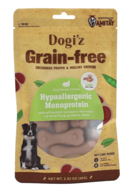 Dogi'z - חטיף  עצם כבש מונופרוטאין היפואלרגני לכלבים 80 גרם