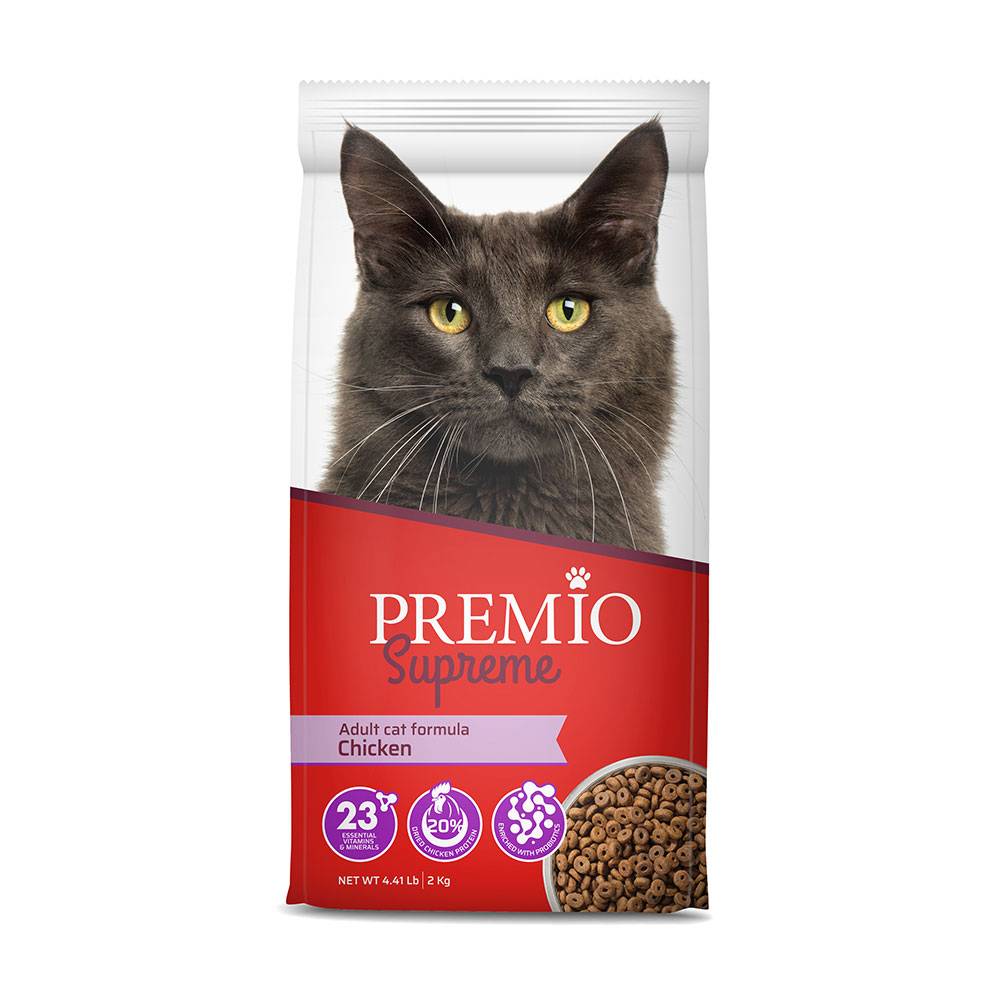 פרמיו מזון יבש לחתולים בטעם עוף  - 2 ק"ג