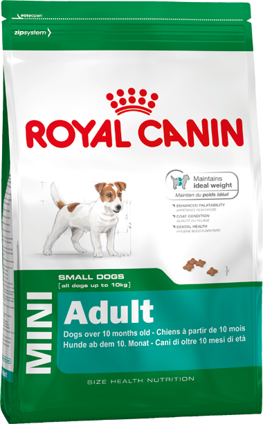 royal canin mini adult מזון יבש  כלבים בוגרים - 4 ק"ג